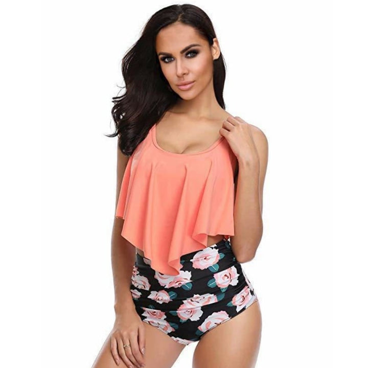 Sexy Printed Split Female Swimsuit 4 Colors Image 1
