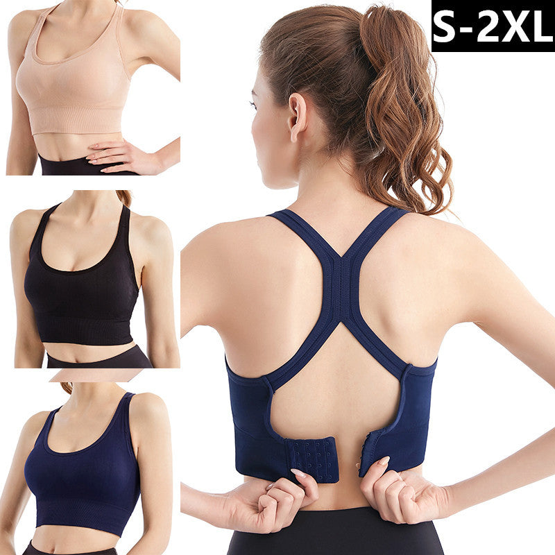 3Pcs Womens Rear Breast Adjustable Sports Bra Underwear Image 1