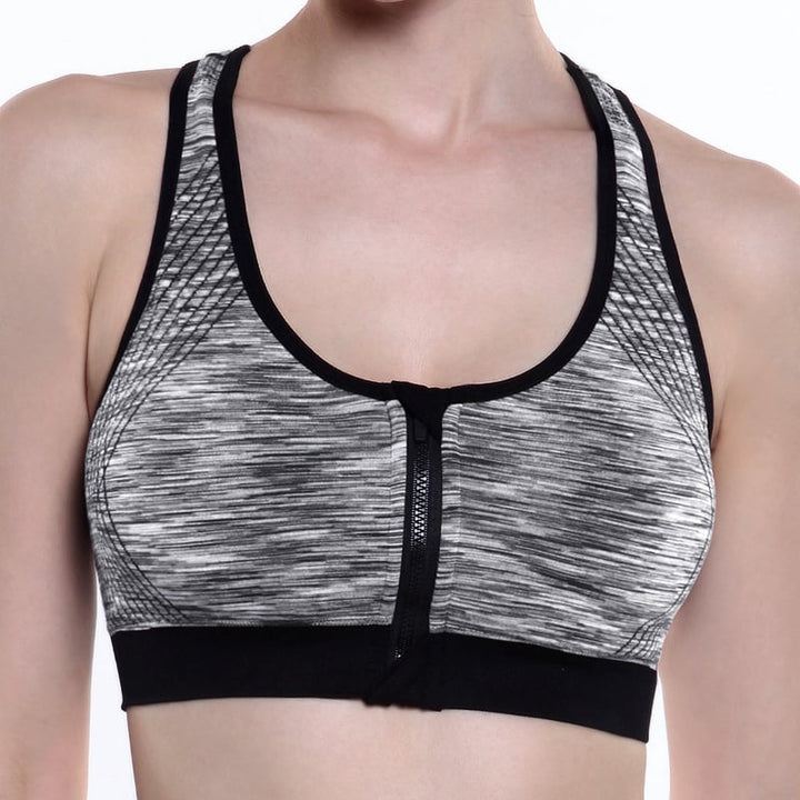 4Pcs Front Zipper Sports Bra Yoga Without Steel Ring Image 6