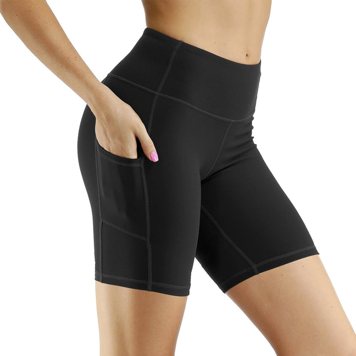 Five-point Female Sports Running Side Pocket Shorts Skinny Image 1