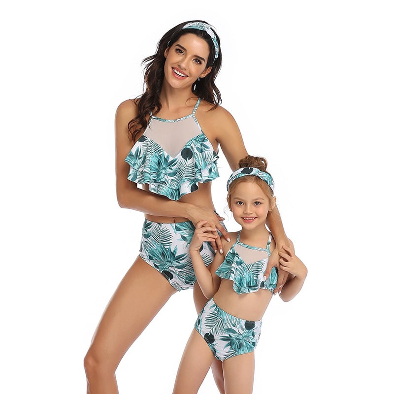 8 Colors Bikini Parent-Child Swimwear Image 1