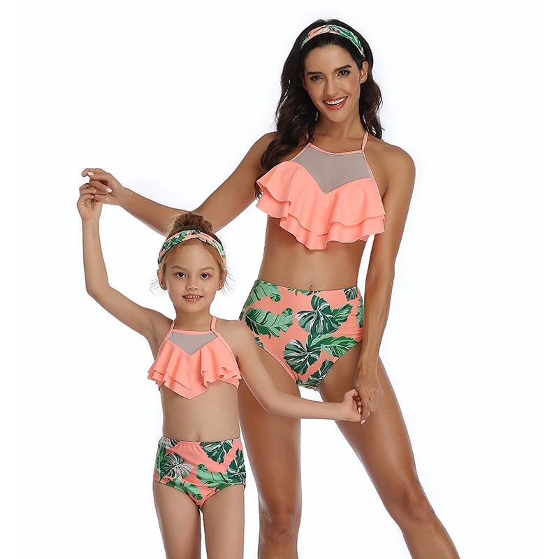 8 Colors Bikini Parent-Child Swimwear Image 1