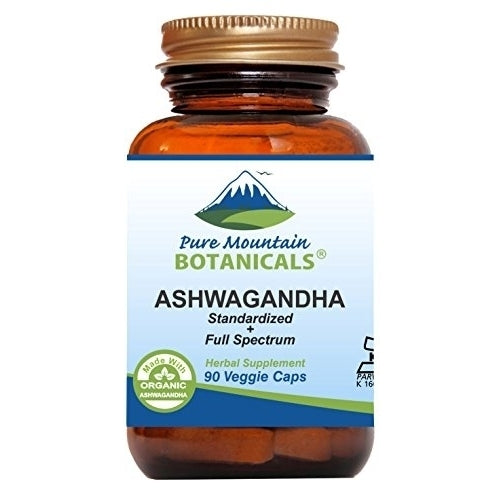 Ashwagandha Capsules - 90 Kosher Vegan Caps with 475mg Organic Ashwagandha Root and Potent Ashwagandha Extract Image 1