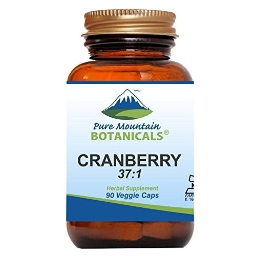High Potency Cranberry Pills 37:1 Cranberry Concentrate Extract - 90 Veggie Kosher Capsules Now with 400mg Image 1