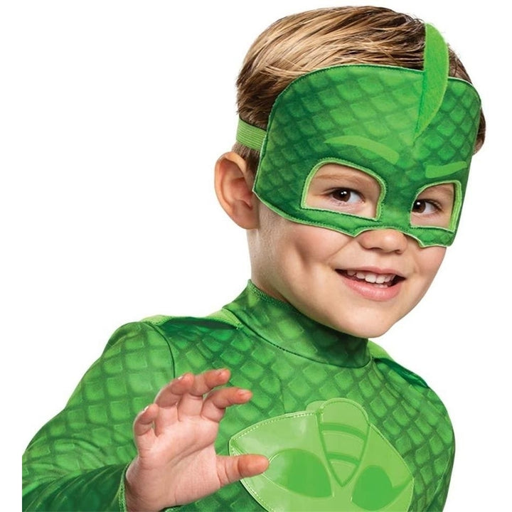 PJ Masks Gekko Deluxe Light-Up Toddler size S 2T Kids Costume Disguise Image 3