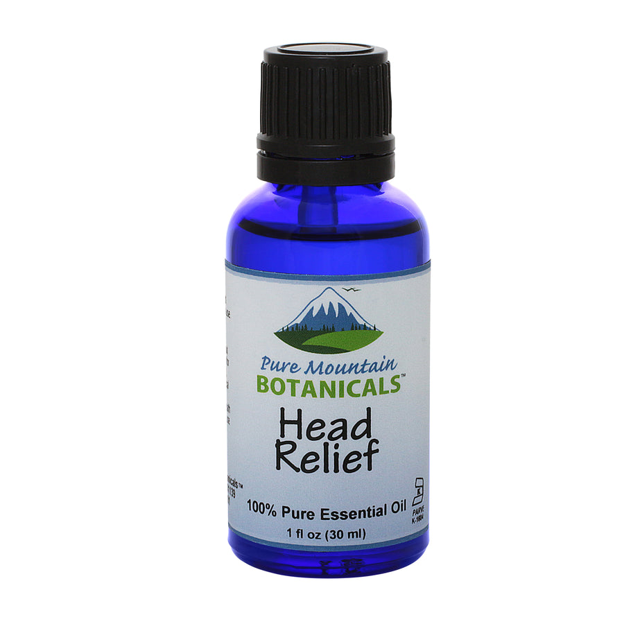 Head Relief Essential Oil Blend - 100% Pure Natural and Kosher - 1 fl oz Bottle Image 1