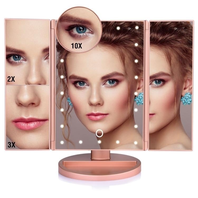 LED Lights Touch Screen Makeup Mirror Image 1
