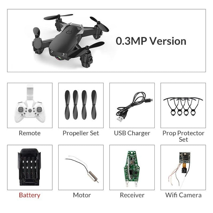 Mini Drone With Camera Hight Hold Mode RC Image 7