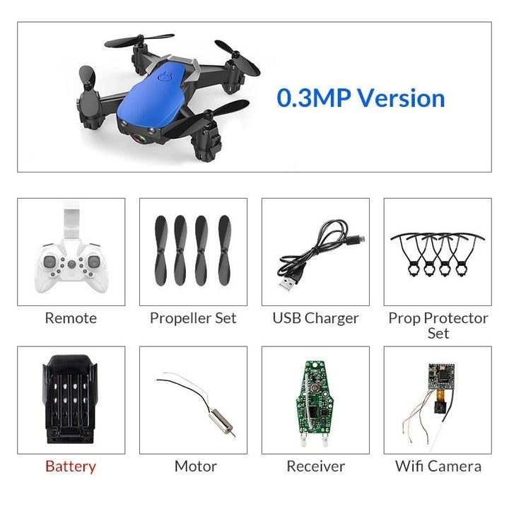 Mini Drone With Camera Hight Hold Mode RC Image 8