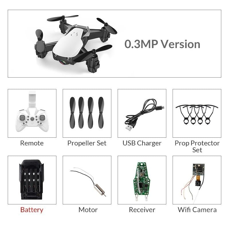 Mini Drone With Camera Hight Hold Mode RC Image 10
