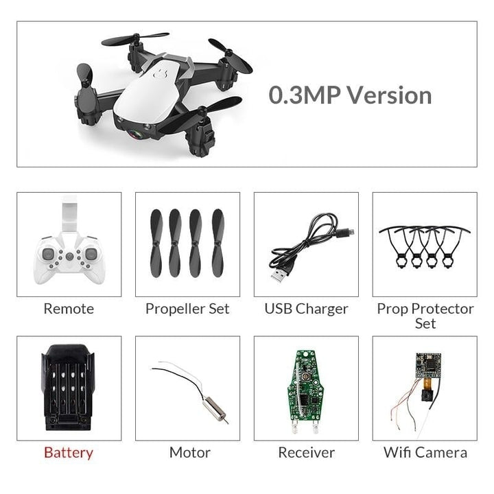 Mini Drone With Camera Hight Hold Mode RC Image 1