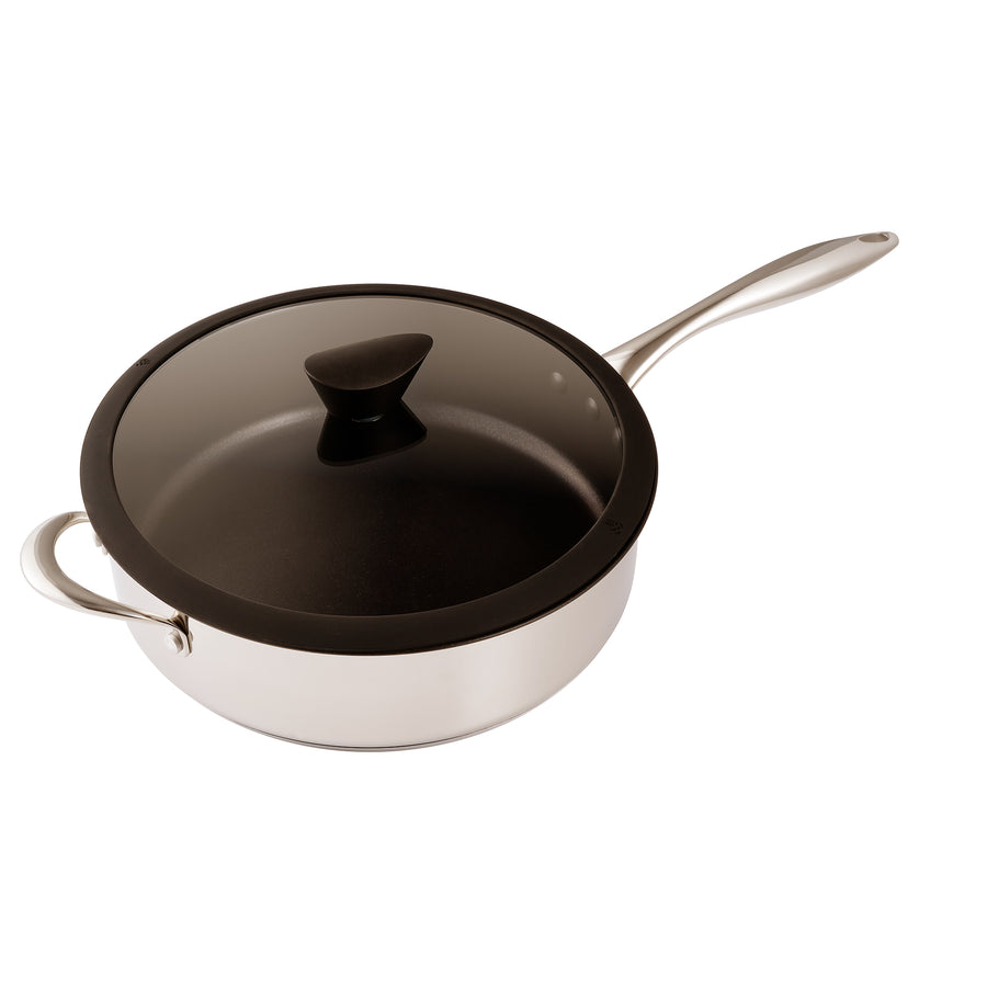 The Stainless Steel All-In-One Sauce Pan by Ozeriwith a 100% PFOA and APEO-Free Non-Stick Coating developed in the USA Image 1