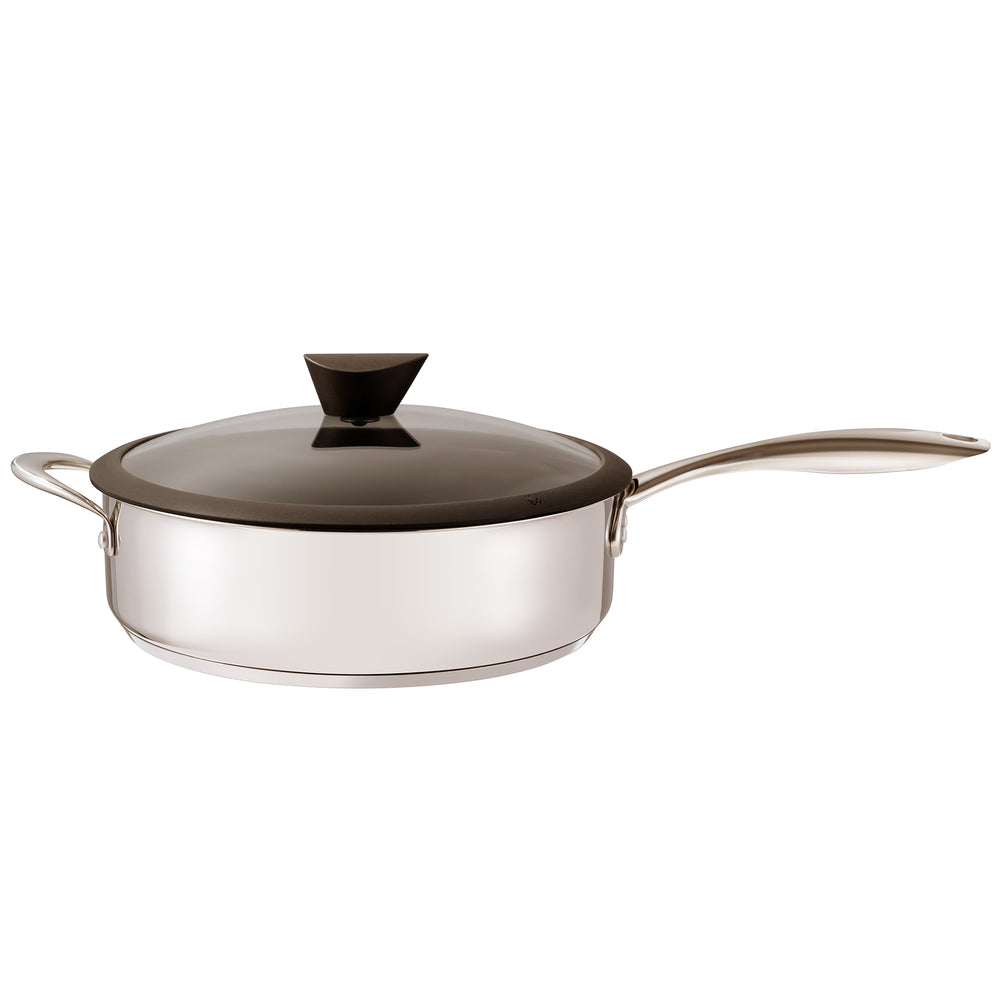 The Stainless Steel All-In-One Sauce Pan by Ozeriwith a 100% PFOA and APEO-Free Non-Stick Coating developed in the USA Image 2
