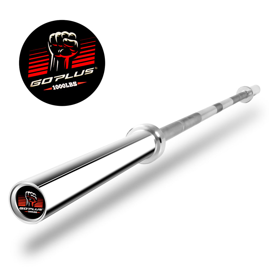 1000 lb Olympic Chromed Weight Bar 7 Olympic Barbell Multipurpose Weightlifting Image 1