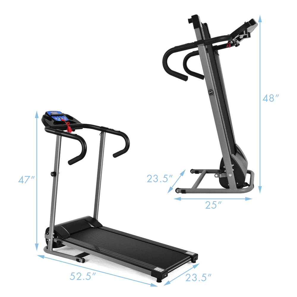 Folding Treadmill 1100W Electric Motorized Running Jogging Walking Machine Image 2