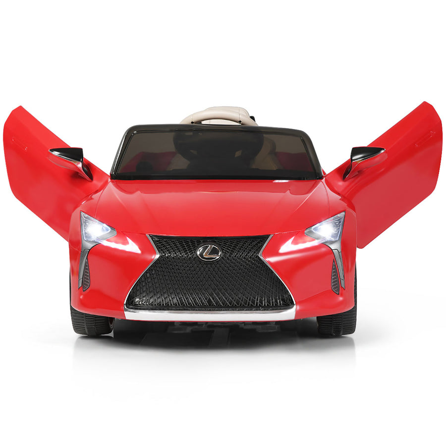 12V Kids Ride on Car Lexus LC500 Licensed Remote Control Electric Vehicle Red Image 1