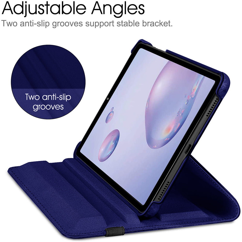 For Samsung Galaxy Tab A 8.4 2020/ T307 360 Degree Rotating Stand W/ Pencil Slots Leather Folio Tablet Case Cover Blue Image 3