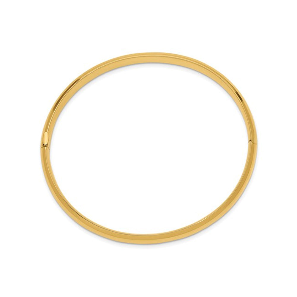 Polished Hinge Bangle in 14K Yellow Gold (6.00 mm) Image 3