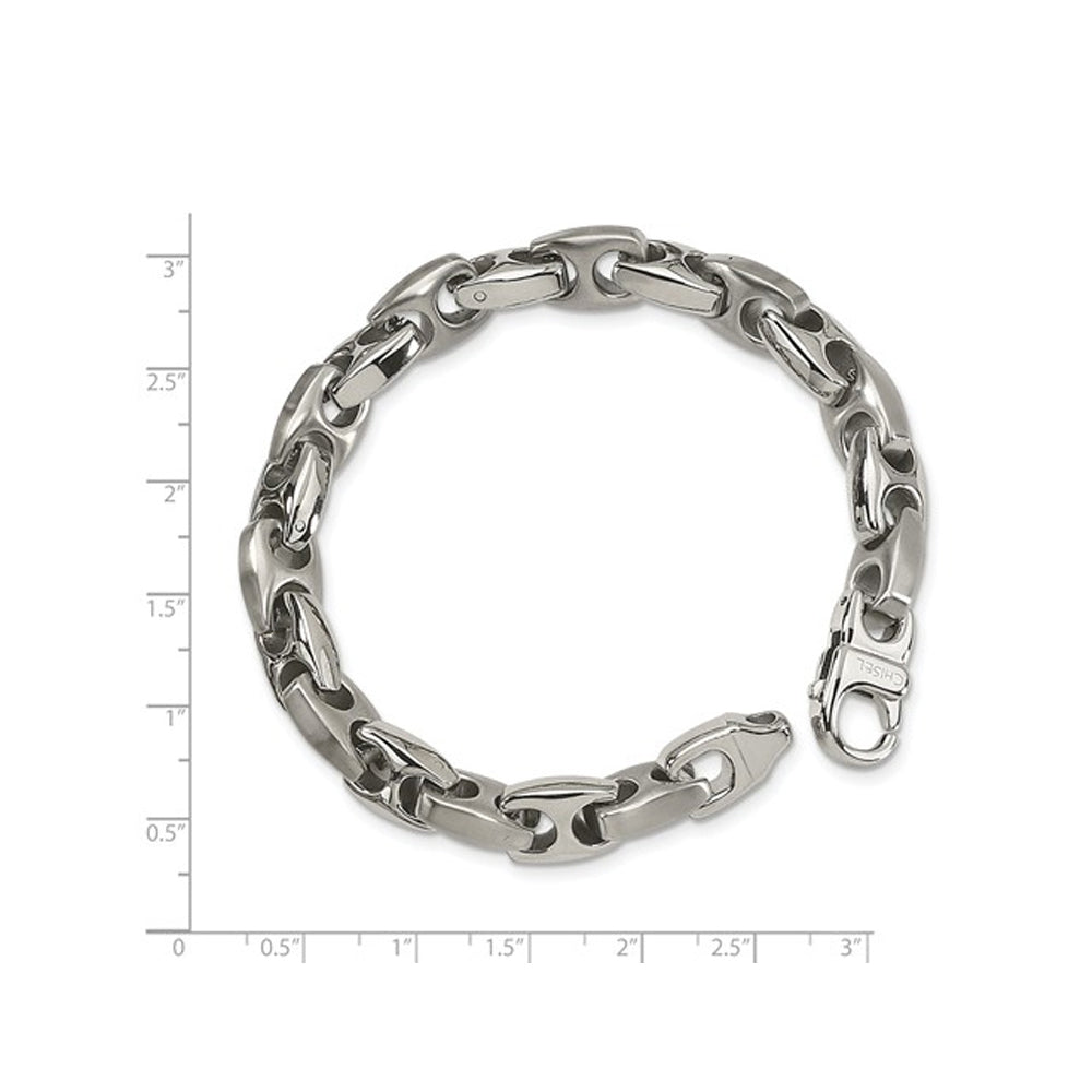 Mens Stainless Steel Bracelet 8.25 Inch Image 2
