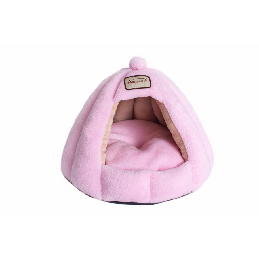 Armarkat Cat Bed Model C95GFS Soft Pink Image 1