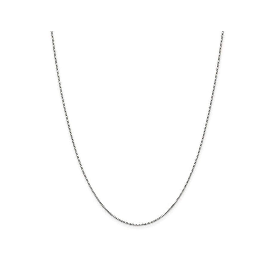 Sterling Silver Box Chain Necklace 24 Inches (0.9mm) Image 1