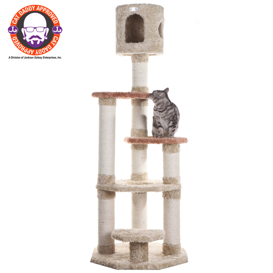 Armarkat Cat ClimberReal Wood Cat Junggle W Sisal CarpetJackson Galaxy Approved Image 1