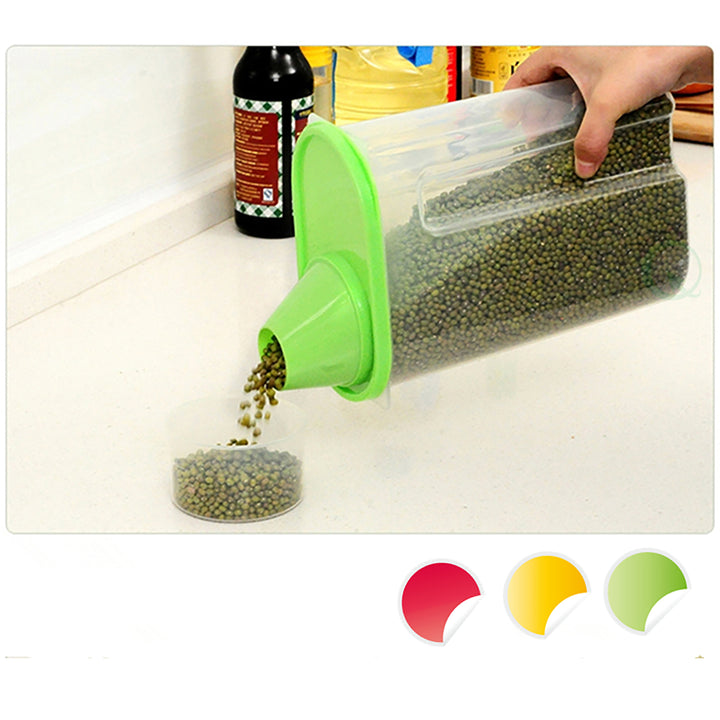 BPA-Free Plastic Food Saver-Kitchen Food Cereal Storage Containers with Graduated Cap Image 8