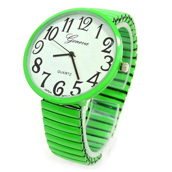 CLEARANCE SALE - Lime Super Large Face Extension Band Watch Image 1