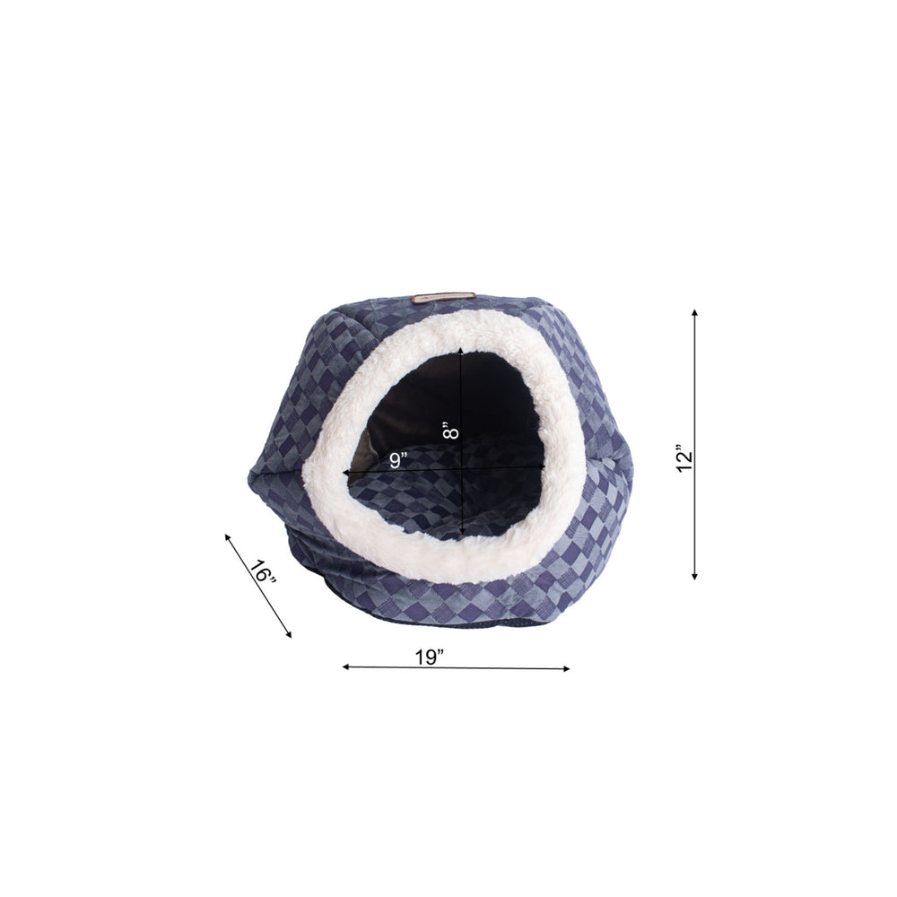 Armarkat Cat Bed Model C44Blue Checkered Image 2