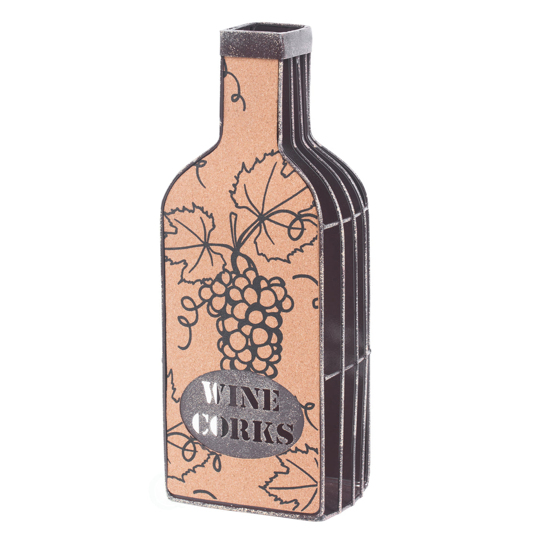 Vintage Metal Bottle Shaped Wine Cork Holder Image 4