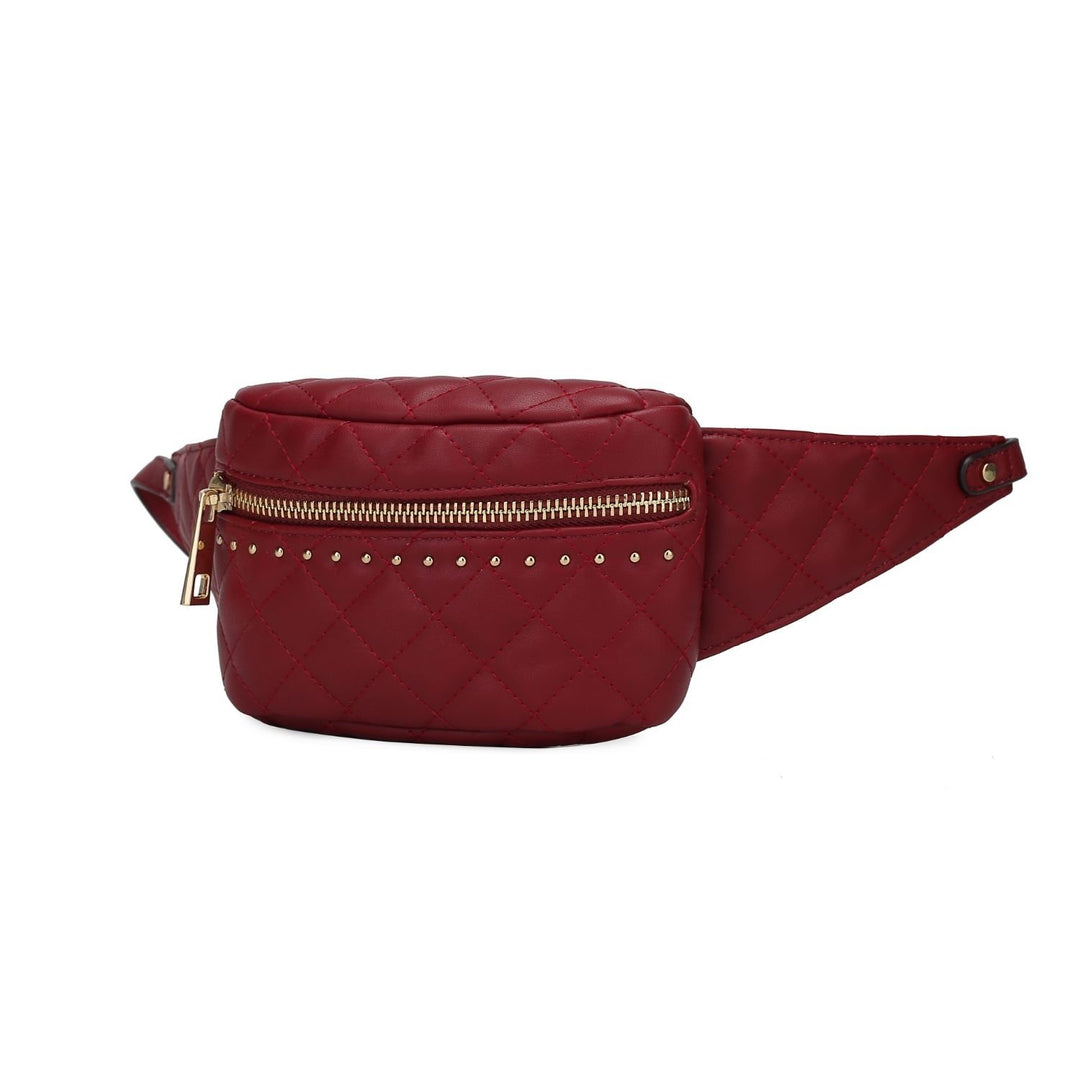 MKF Collection Camilla Quilted Belt Waist Handbag by Mia K. Image 6