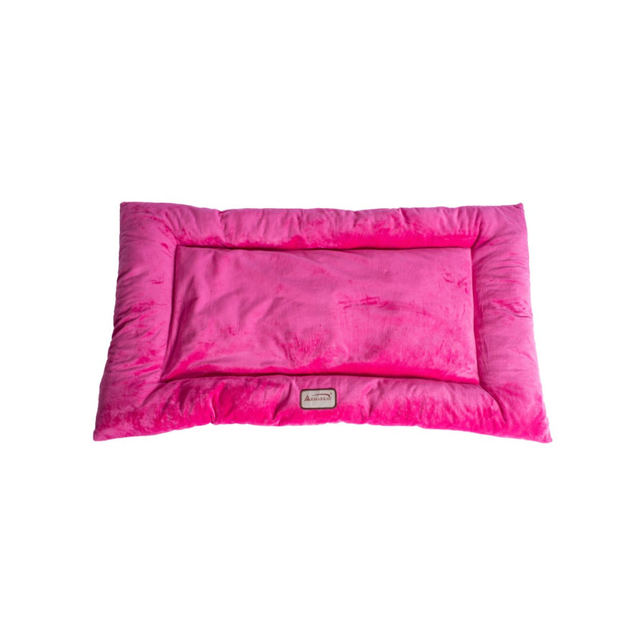 Armarkat Model M01CZH-M Medium Pet Bed Mat with Poly Fill Cushion in Vibrant Pink Image 1