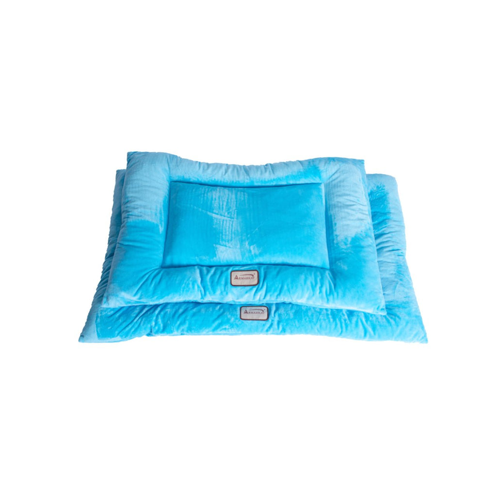 Armarkat Model M01CTL-M Medium Pet Bed Mat with Poly Fill Cushion in Sky Blue Image 2