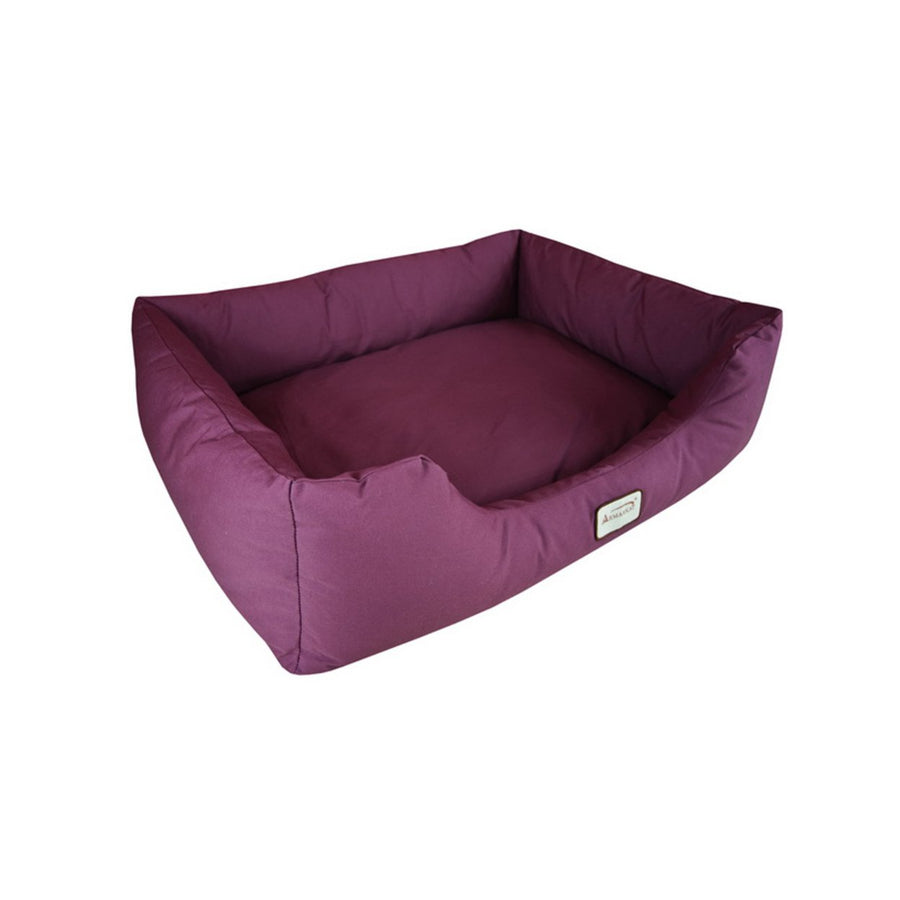 Armarkat Model D01FJH-M Medium Burgundy Bolstered Pet Bed Image 1