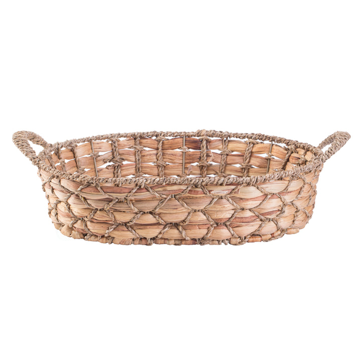 Seagrass Fruit Bread Basket Tray with Handles Image 7
