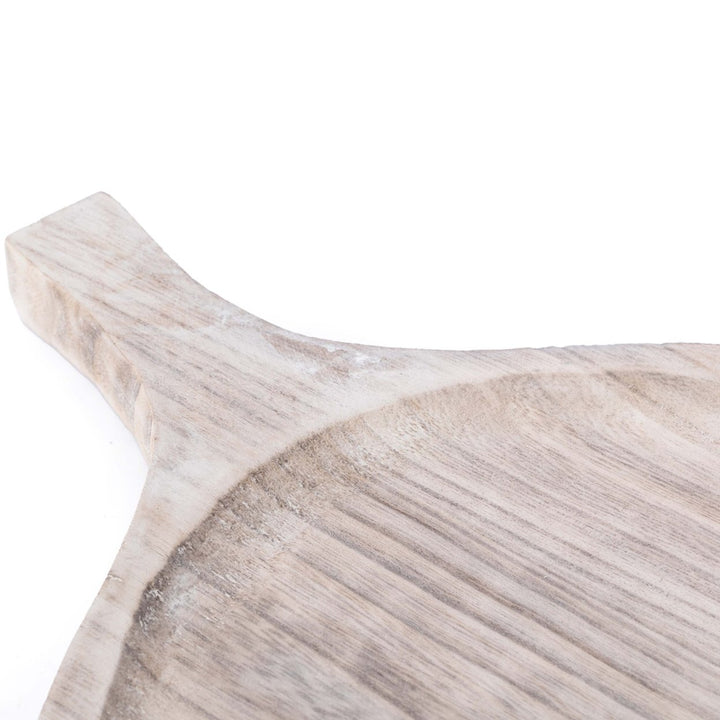 Wooden Leaf Shape Serving Tray Display Platter Image 6