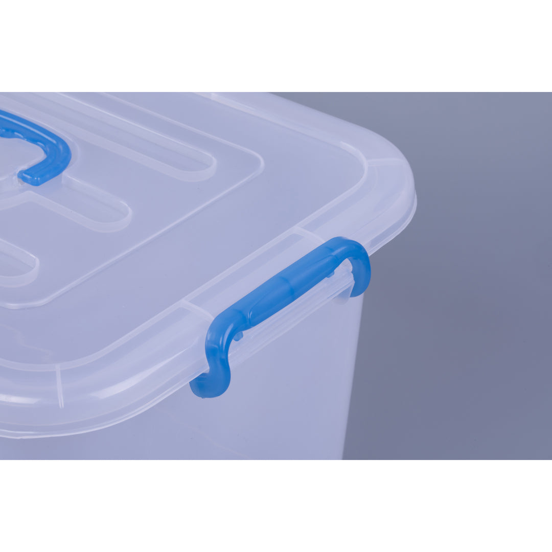 Large Clear Storage Container With Lid and Handles Image 6