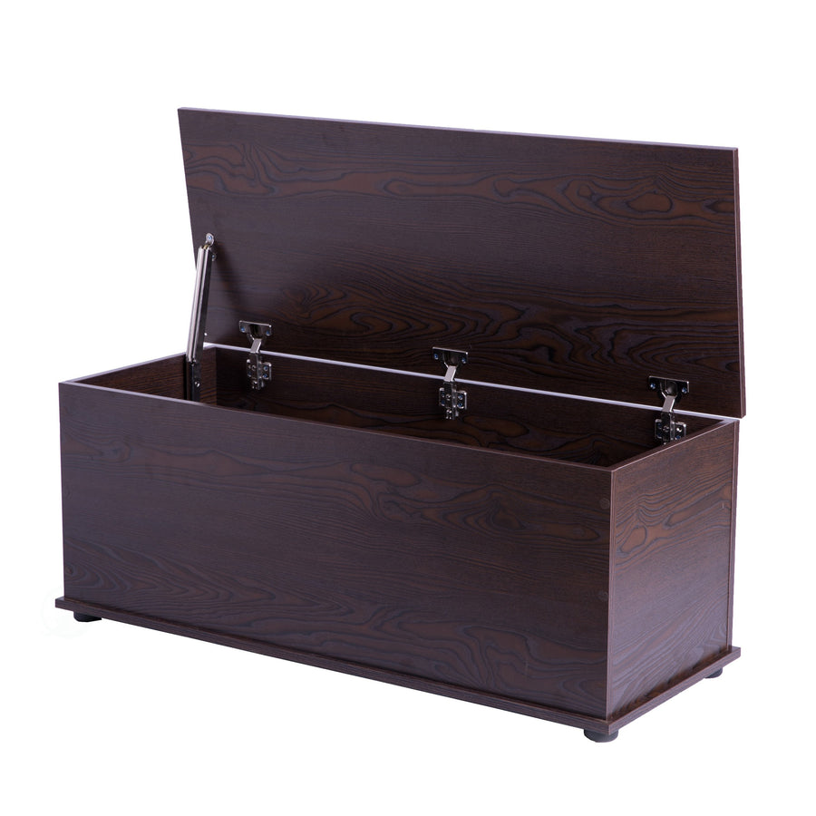 Large Storage Toy Box with Soft Closure LidWooden Organizing Furniture Storage Chest Image 1