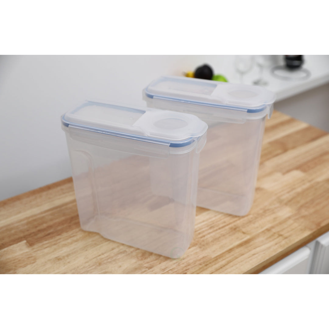 BPA-Free Plastic Food Containers with Airtight Spout Lid Set of 2 Image 10