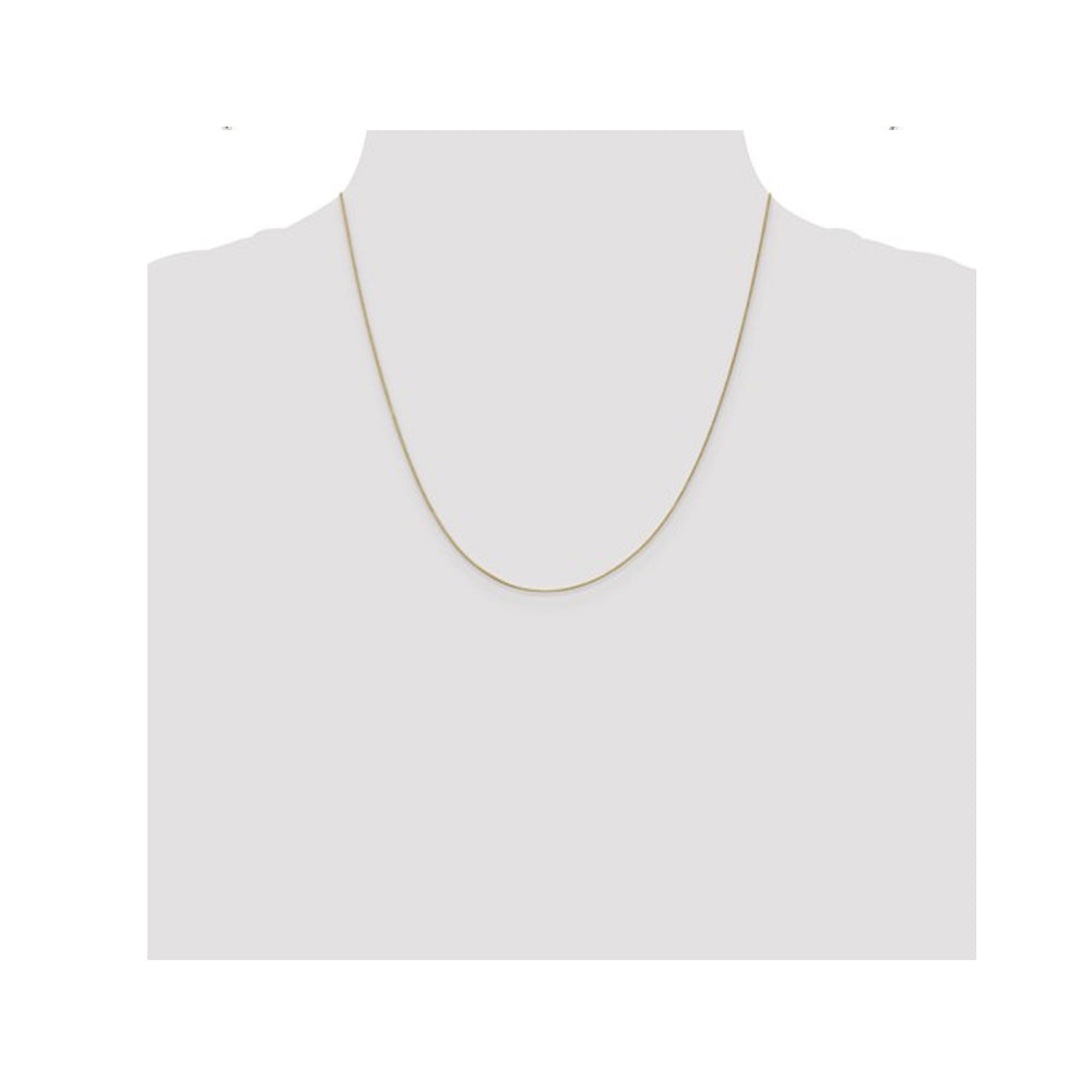 14K Yellow Gold Box Chain Necklace 20 Inches (0.50mm) Image 2