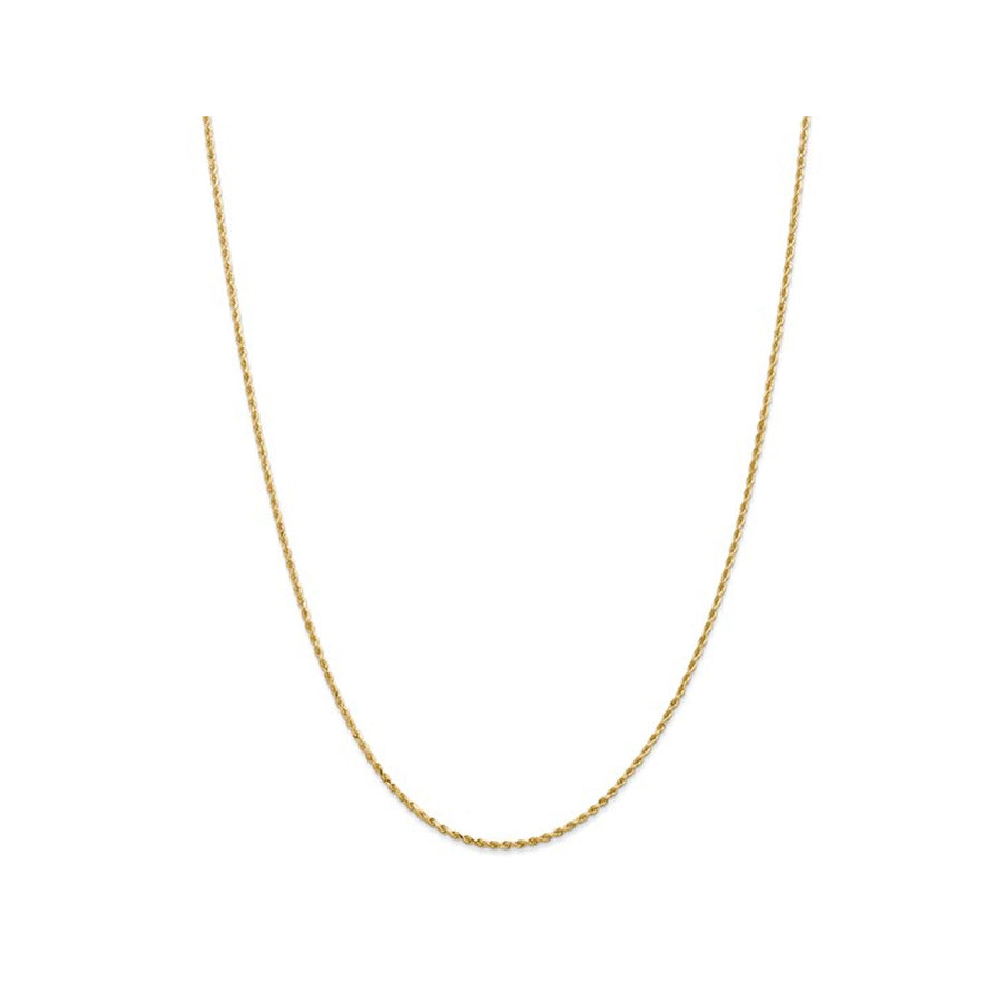14K Yellow Gold Diamond-Cut Rope Chain Necklace 20 Inches (1.50mm) Image 1