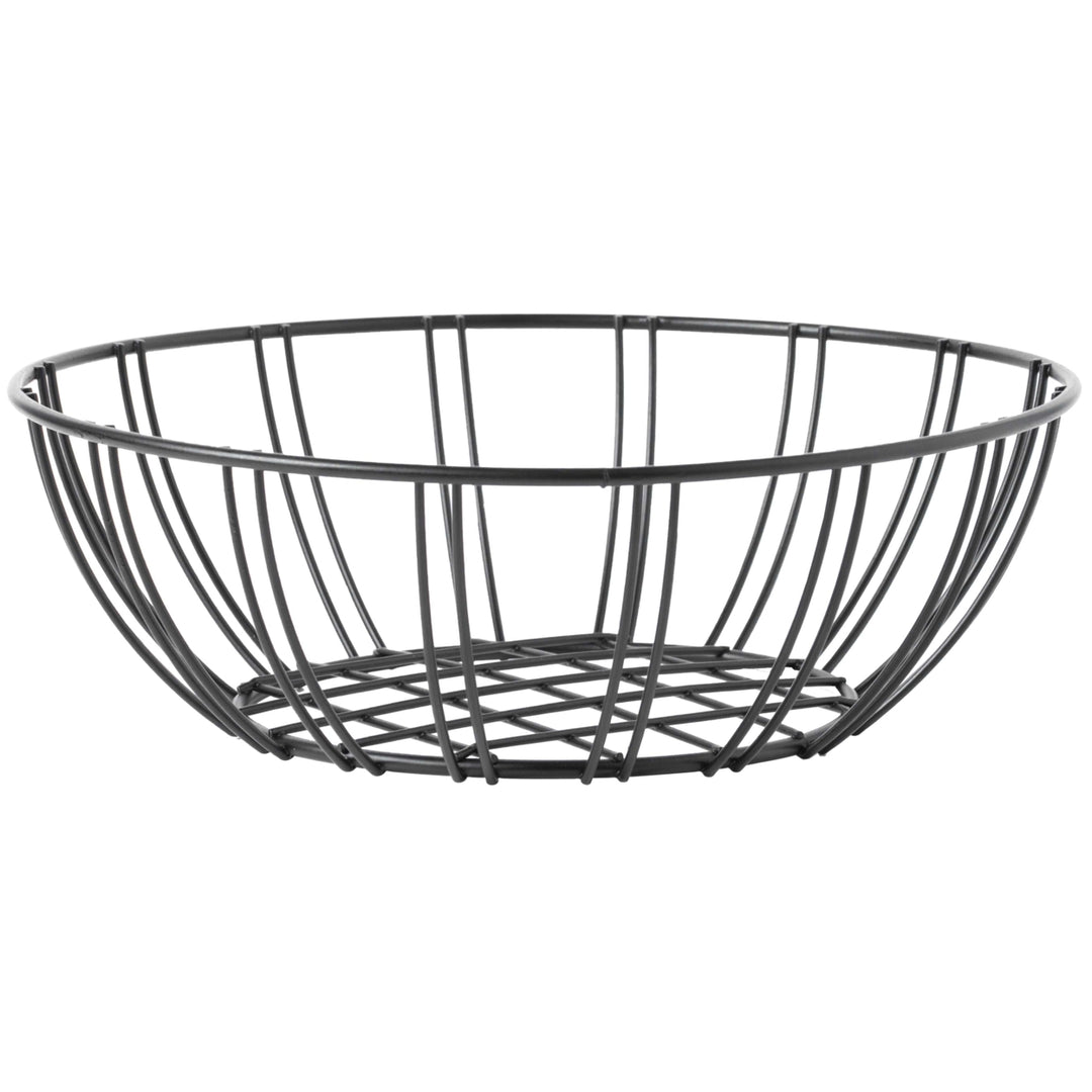 Black Iron Wire Fruit Bowl for kitchen counterStorage Basket for FruitsVegetablesand Bread Image 4