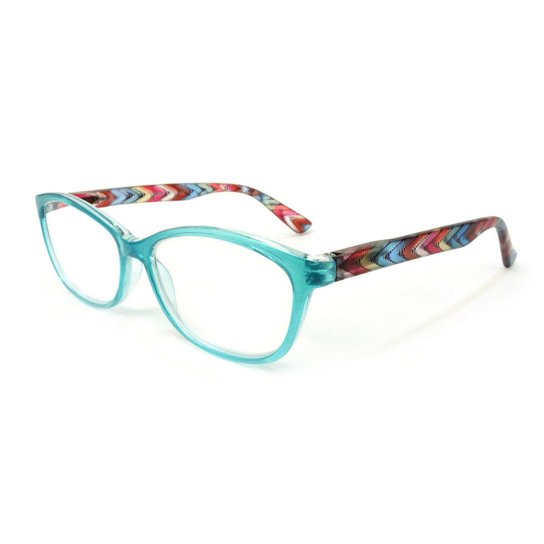 Classic Frame Reading Glasses Colorful Arms Retro Vintage Style Image 4