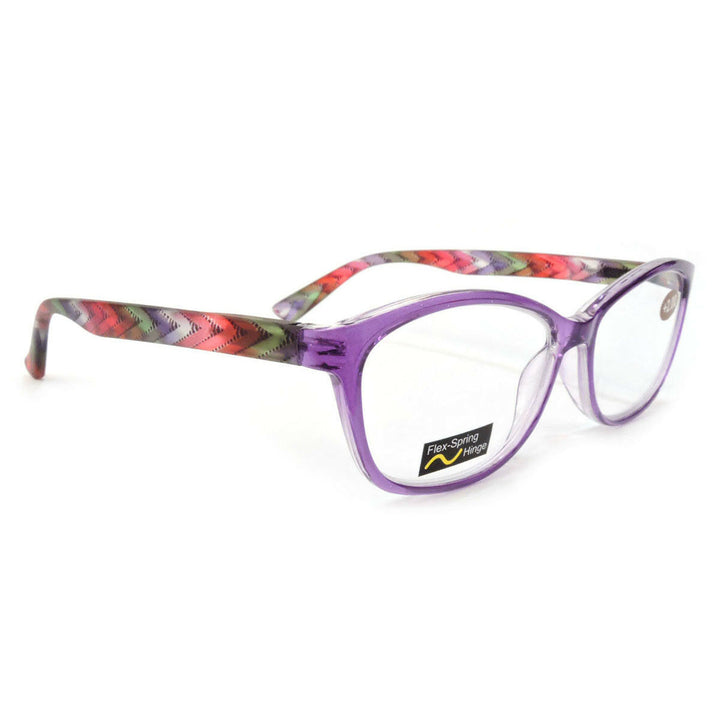 Classic Frame Reading Glasses Colorful Arms Retro Vintage Style Image 4