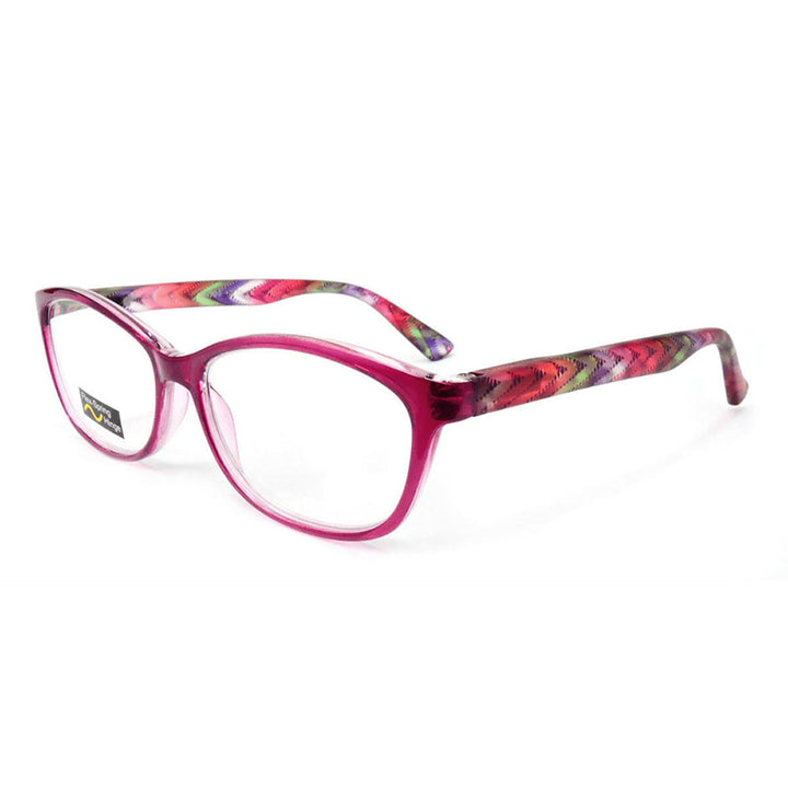 Classic Frame Reading Glasses Colorful Arms Retro Vintage Style Image 3