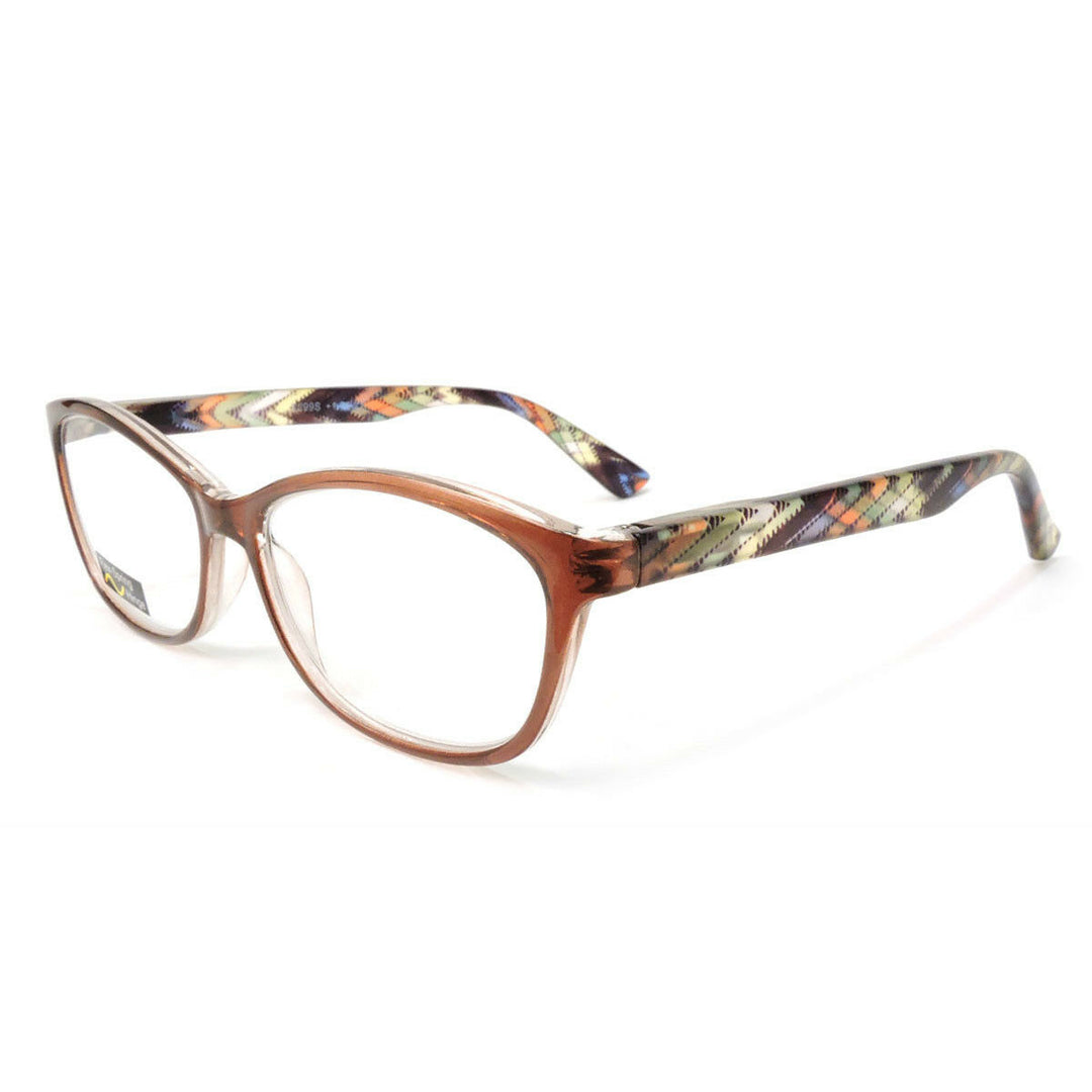 Classic Frame Reading Glasses Colorful Arms Retro Vintage Style Image 6