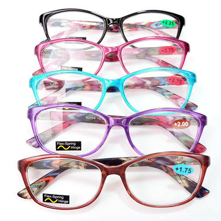 Classic Frame Reading Glasses Colorful Arms Retro Vintage Style Image 7