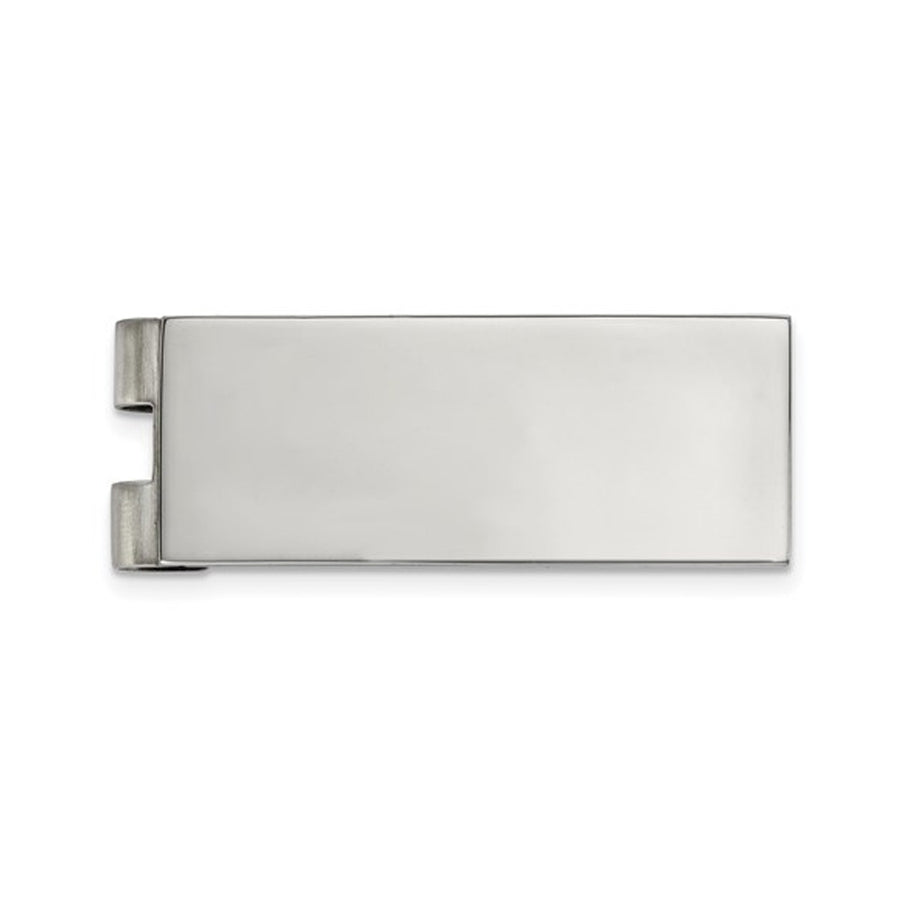Stainless Steel Mens Polished Money Clip Image 1