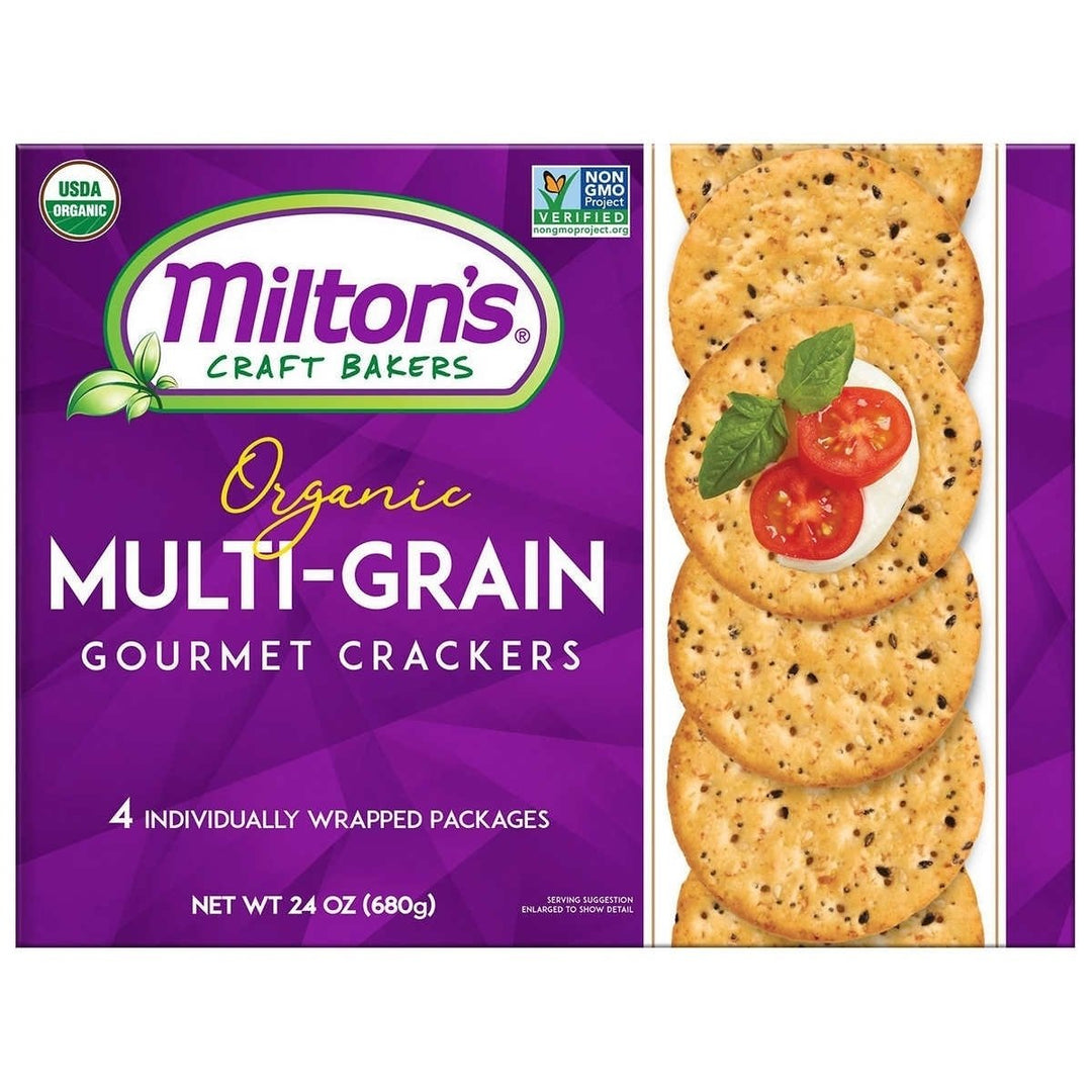 Miltons Organic Multi-Grain Gourmet Crackers6 Ounce (Pack of 4) Image 1