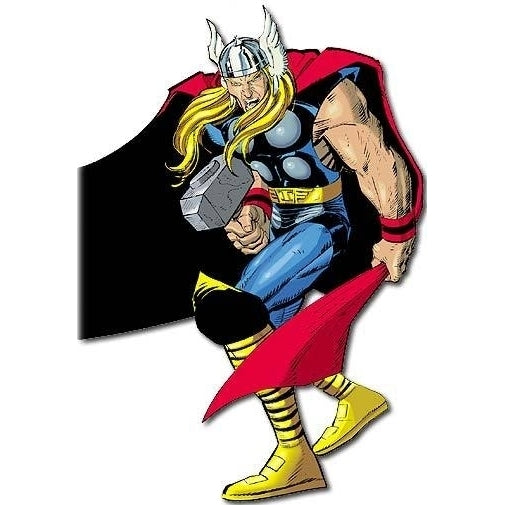 Thor Red Edition Belt Buckle Norse Mythology Superhero Hammer Cosplay Image 3